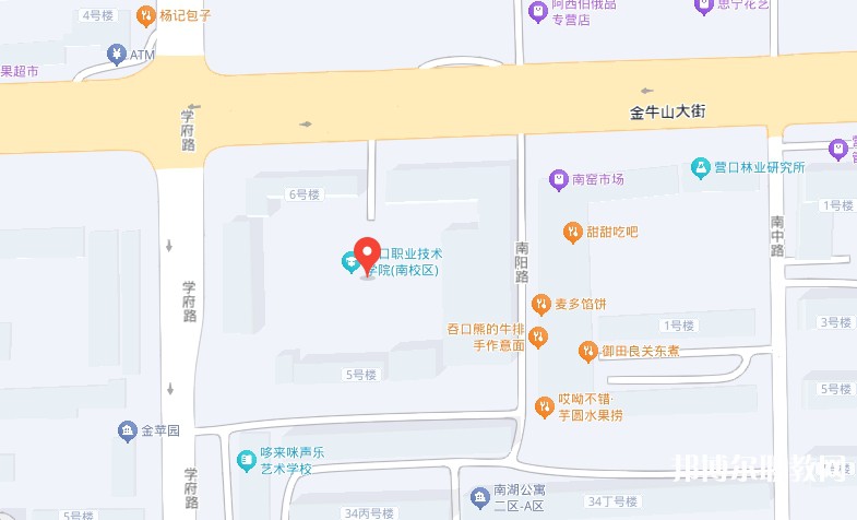 營口市信息技術學校地址，乘車路線
